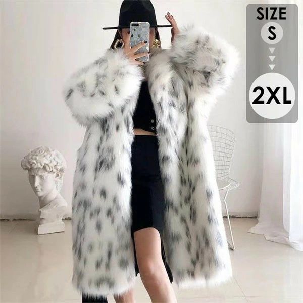 楽天市場】ファー コート もふもふコート ロングコート レオパード