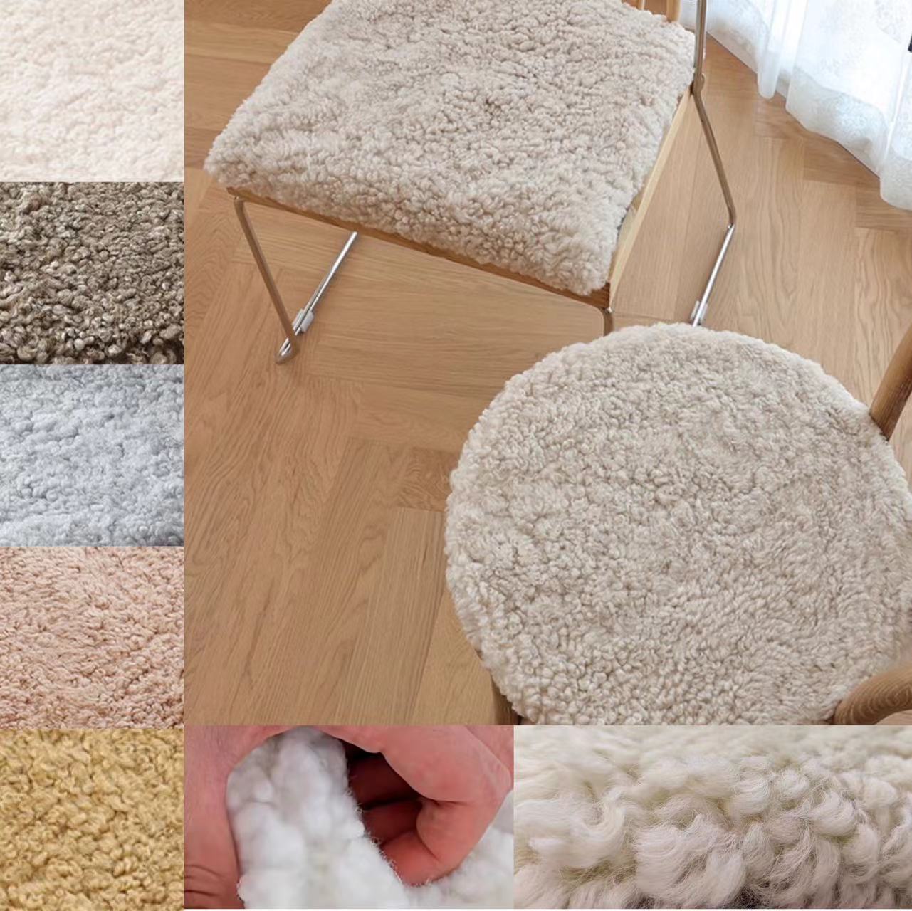 楽天市場】ムートン クッション 短毛 40 高級 原皮 洗える 40cm