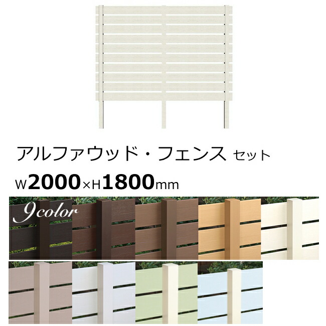楽天市場 目隠しフェンス 樹脂フェンス 木目調 アルファウッド 外構 フェンスw00 H1800 基本セット ディーズガーデン 屋外 Diy おしゃれ 庭 ガーデニング 人工木 送料無料 エクステリア通販プルーマガーデン