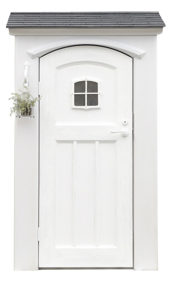 小さなスペースもおしゃれに飾る小型縦型物置 スペイン風 送料無料 屋外 ガーデン 収納庫 カンナ シュガー おしゃれ かわいい ディーズガーデン 物置 倉庫 小型