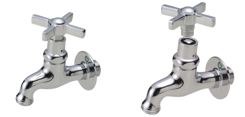 おしゃれ人気 水栓 蛇口 ハンドル おしゃれ Nシリーズ キー付 ウェッジクロス クロームメッキ 立水栓向け 飾り水栓 完売 Agribiz Kenyacic Org