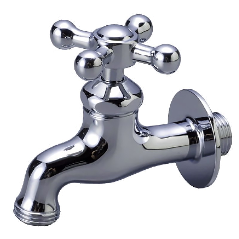 楽天市場】水栓 蛇口 ハンドル 屋外 Fシリーズ クロス クロームメッキ