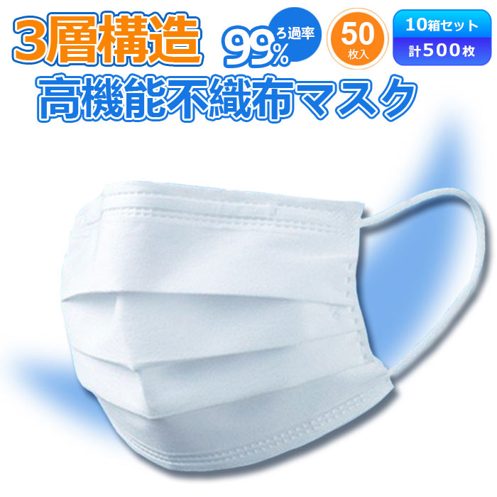 超人気の 楽天市場 マスク 500枚 50枚x10箱 在庫あり 使い捨てマスク 50枚 白 箱 使い捨て 送料無料 サージカルマスク 大人 販売 即納 三次元マスク 50枚入 不織布マスク 耳が痛くならない 即日 在庫 おしゃれマスク 不織布 大きめ フェイスマスク マスク 箱 売り