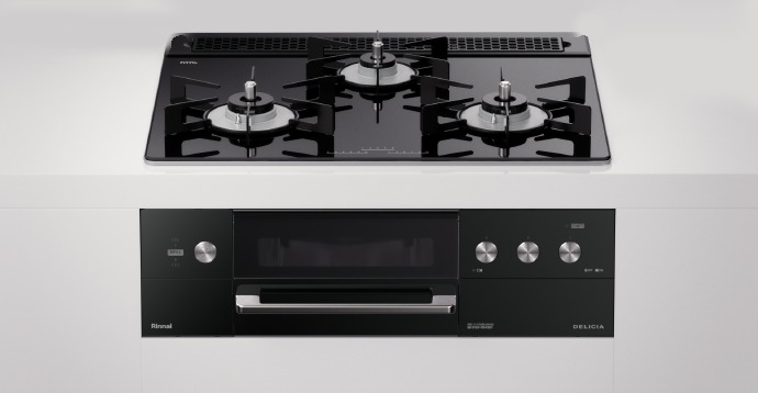 【プロパンガス】リンナイ デリシア ビルトインガスコンロ ナイト爵黒いこと 幅60糎 3V蓄電池手合い ココット嘱する  RHS31W30E11RCBW-LPG