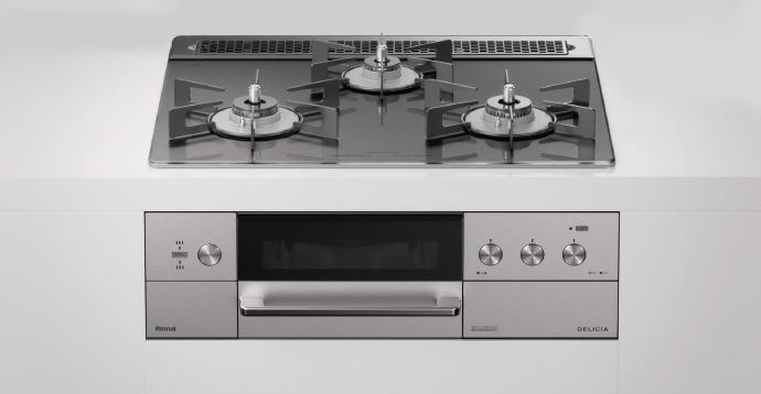 【プロパンガス】リンナイ デリシア ビルトインガスコンロ ツィードしろがね色 幅60糎 3V蓄電池手合い ココット嘱する RHS31W30E15RCSTW-LPG