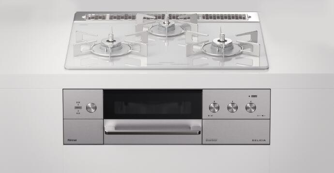 【都市屁っ放り】リンナイ デリシア ビルトインガスコンロ 幅60糎 3V蓄電池手合い アローズホワイト ココット嘱する RHS31W30E14RCSTW-13A