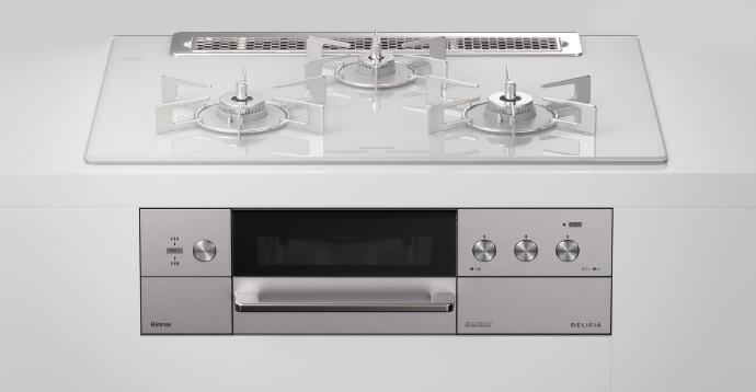 【プロパンガス】リンナイ デリシア ビルトインガスコンロ アローズホワイト 幅75糎 3V蓄電池手合い ココット嘱する RHS71W30E14RCSTW-LPG