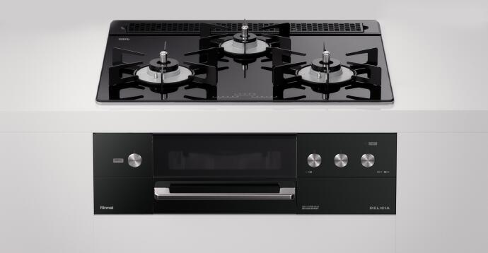 【プロパンガス】リンナイ デリシア ビルトインガスコンロ ナイト爵黒いこと 幅60糎 3V蓄電池手合い ココット嘱する RHS31W31E11RCBW-LPG