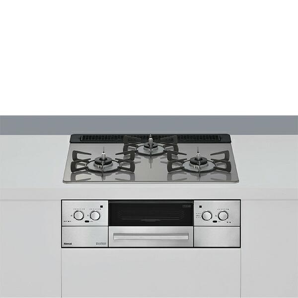 RHS31W33L25RSTW-LPG リンナイ.  ビルトインガスコンロ  ベイズ  幅60cm  カームシルバー プロパンガス