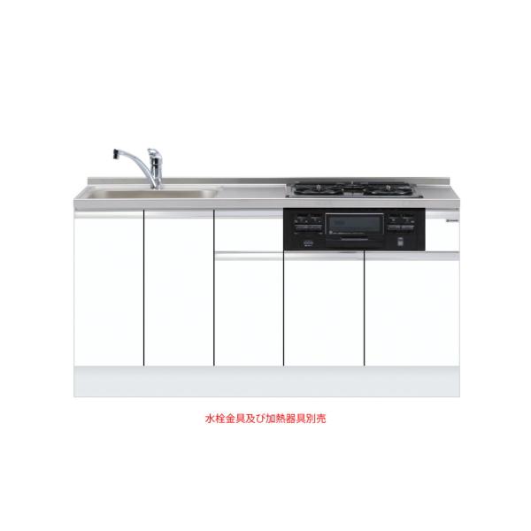 深型ビルトイン流し台 間口165cm ワンド. onedo KTD6-85-165DS3G-右-SW トップ出し水栓仕様 レギュラーカラー メーカー直送【東北エリア～関西エリアのみ配送可】