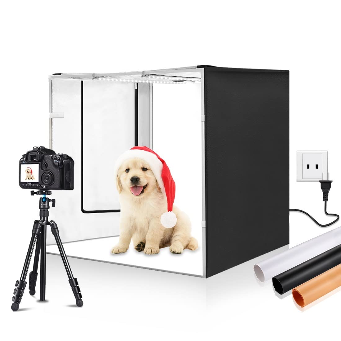 楽天市場】撮影キットSAMTIAN83x83x83cm超大型撮影ボックス4色
