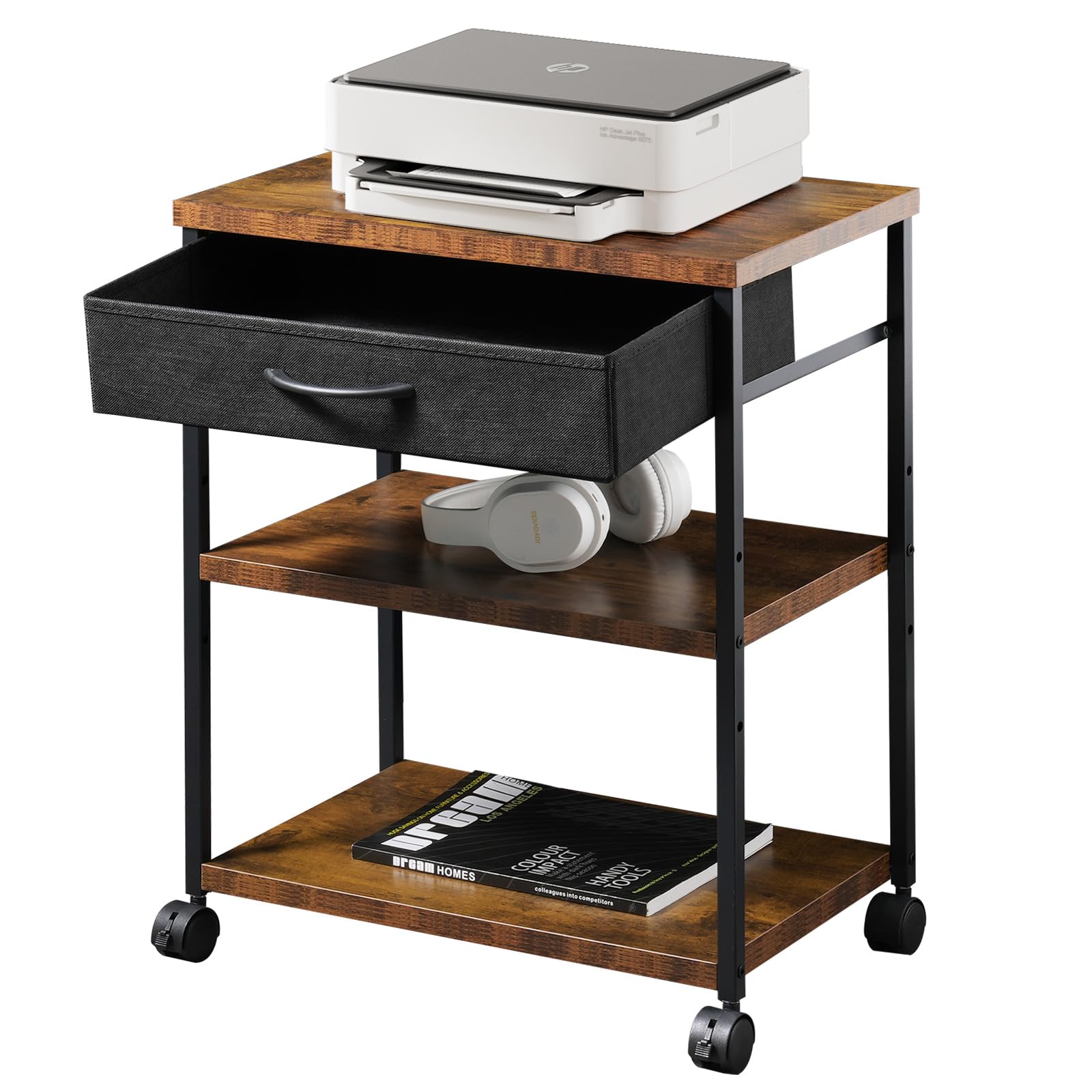 楽天市場】【送料無料】Maihail サイドテーブル ワゴン キャスター付き