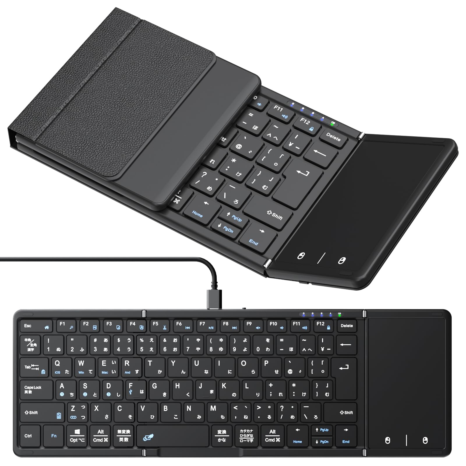 【色: ブラック】【高級版】Omikamo キーボード ワイヤレス 折り畳み式 Amazon | Omikamo キーボード ワイヤレス 折り畳み bluetooth