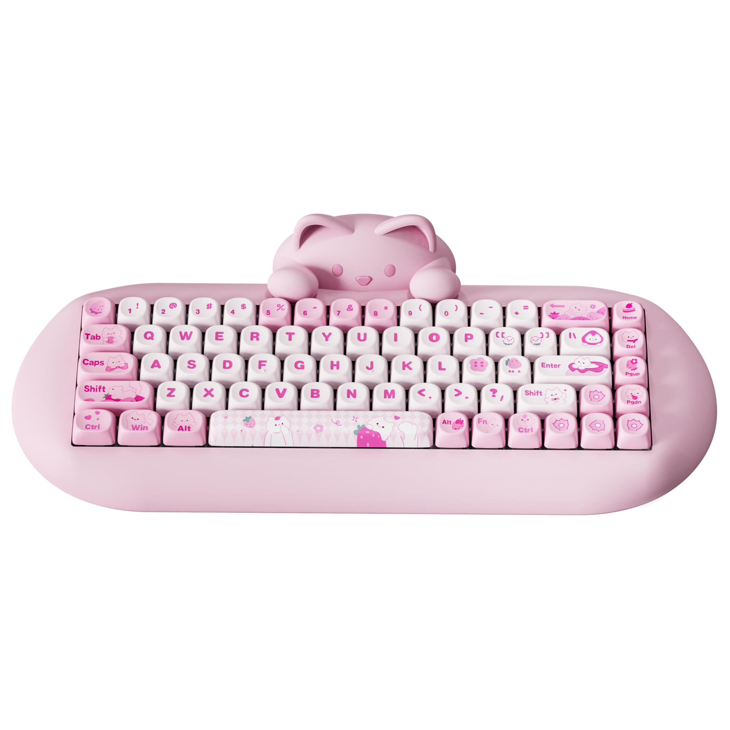 YUNZII C68 ワイヤレスメカニカルキーボード かわいい猫 ps4/ps5 01-20240924-23475200.jpg