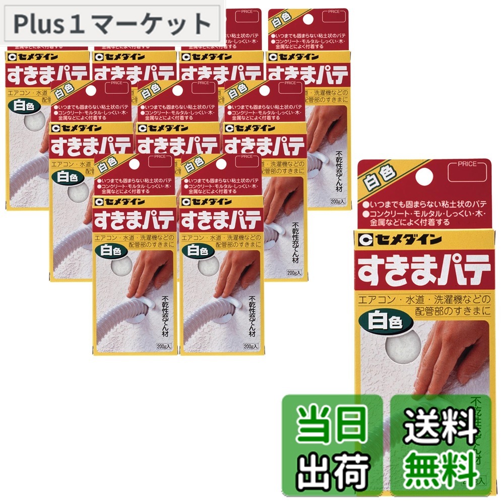 【送料無料】すきまパテ 色：白色、サイズ：200gx10個