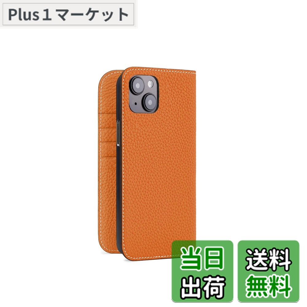 【貨物輸送無料】【BONAVENTURA】(for iPhone15 Plus) 当用日記容れもの シュリンクレザー [オレンジ色]イタリアンなめし革 本革 差し上げ物 差し上げ物 BODTR15PL-OR 色：オレンジ色.、大いさ：iPhone 15 Plus スマートフォン・タブレット-スマートフォン・携帯電話アクセサリー-ケース・カバー