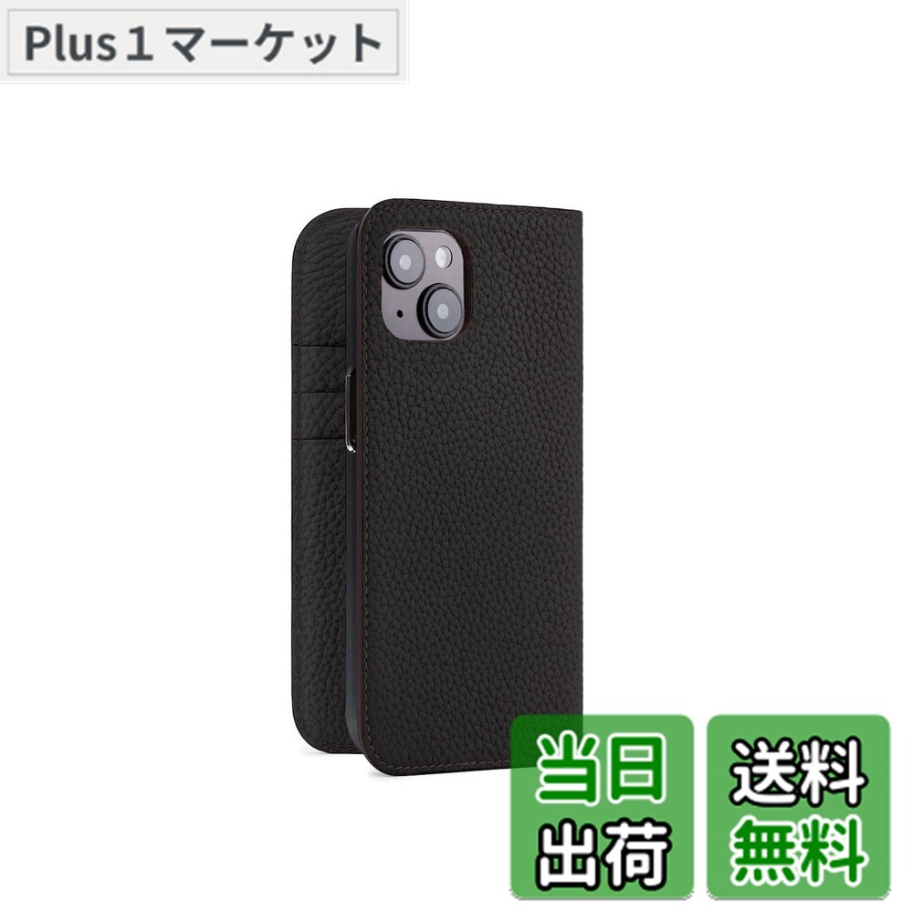 【送料無料】【BONAVENTURA】(for iPhone15) ダイアリーケース シュリンクレザー [ブラック]イタリアンレザー 本革 プレゼント ギフト BODTR15-BK 色：ブラック.、サイズ：iPhone 15