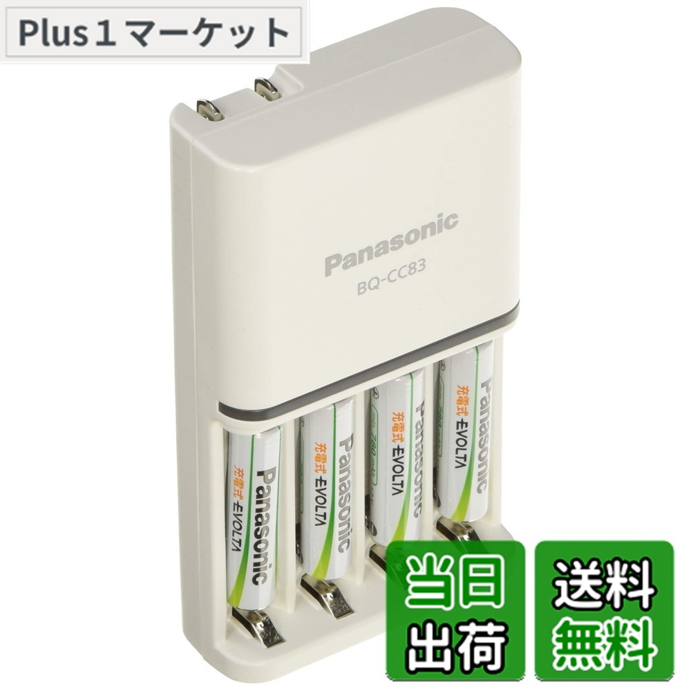 【貨物輸送無料】パナソニック 単4形 申し受ける式エボルタ 4本付申し受ける器仕掛ける K-KJ83MLE04
