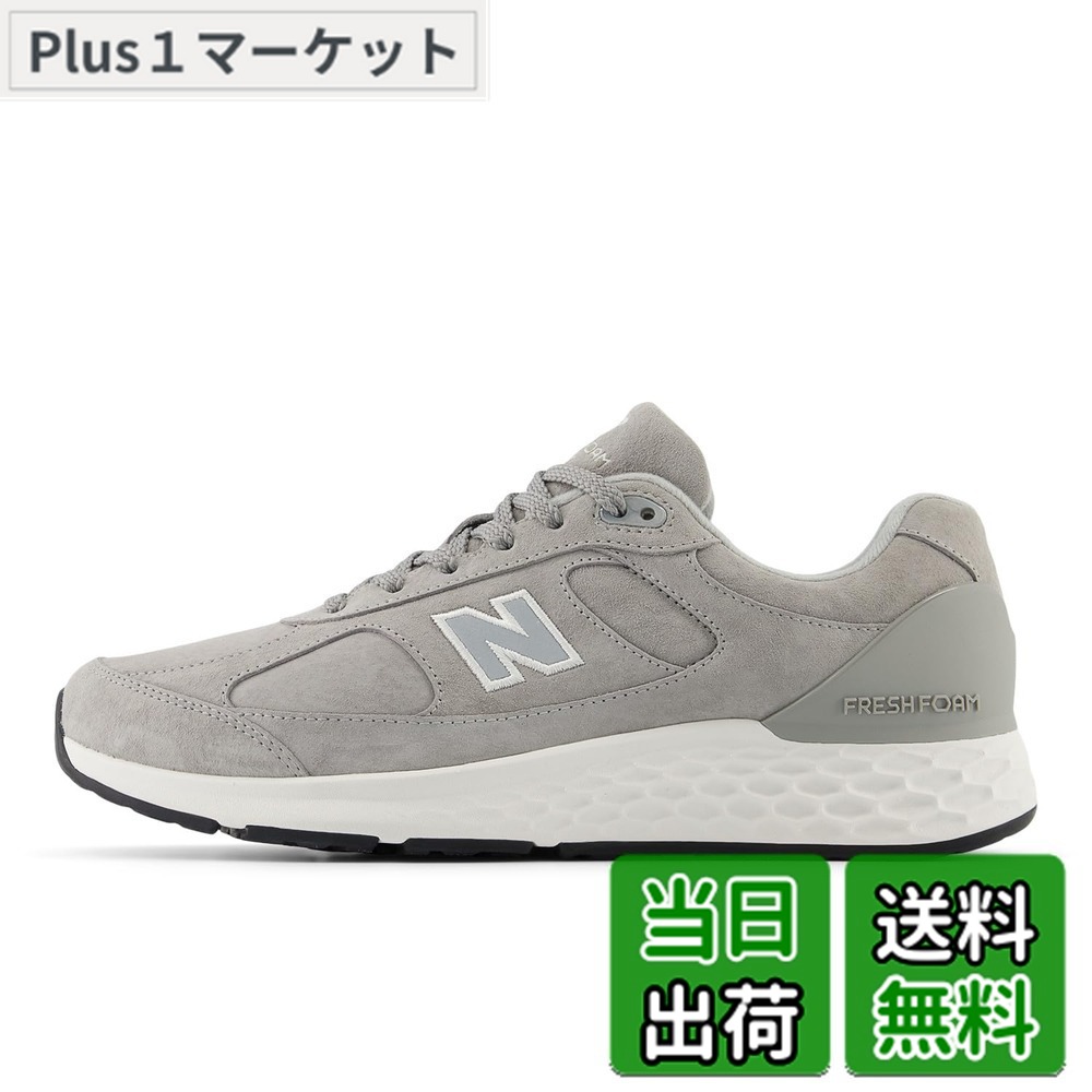 【送料無料】[ニューバランス] ウォーキングシューズ Fresh Foam 1880 v1 フレッシュフォーム クッション 天然皮革 メンズ 色：G1(GRAY)、サイズ：27.0 cm 2E｜Plus1マーケット店