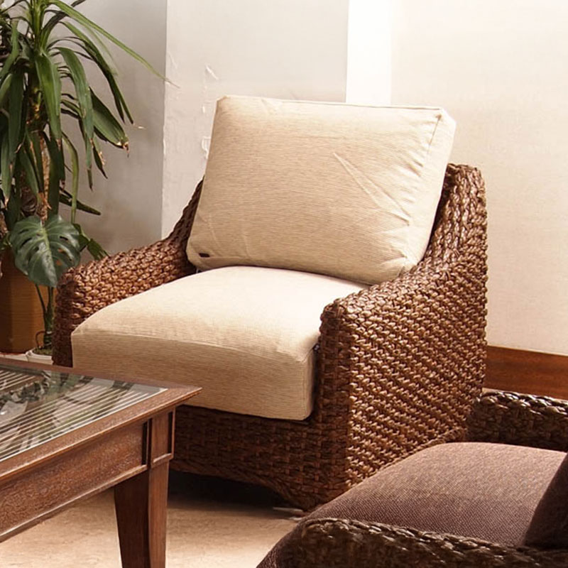 楽天市場】ウォーターヒヤシンス 1人掛けソファー【INDAH】インダ