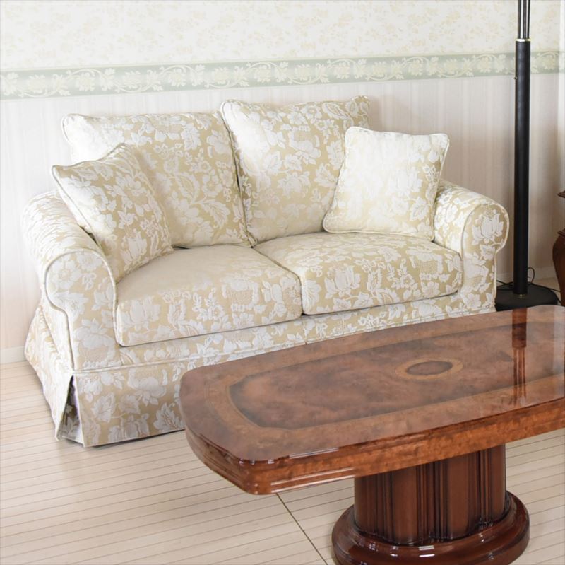 楽天市場】サルタレッリ ヴェルサイユ 3人掛けソファ 布張りピンク