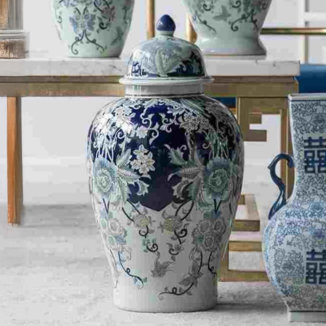 楽天市場】景泰藍工芸大花瓶（1本） インテリア 七宝焼き : 中国貿易