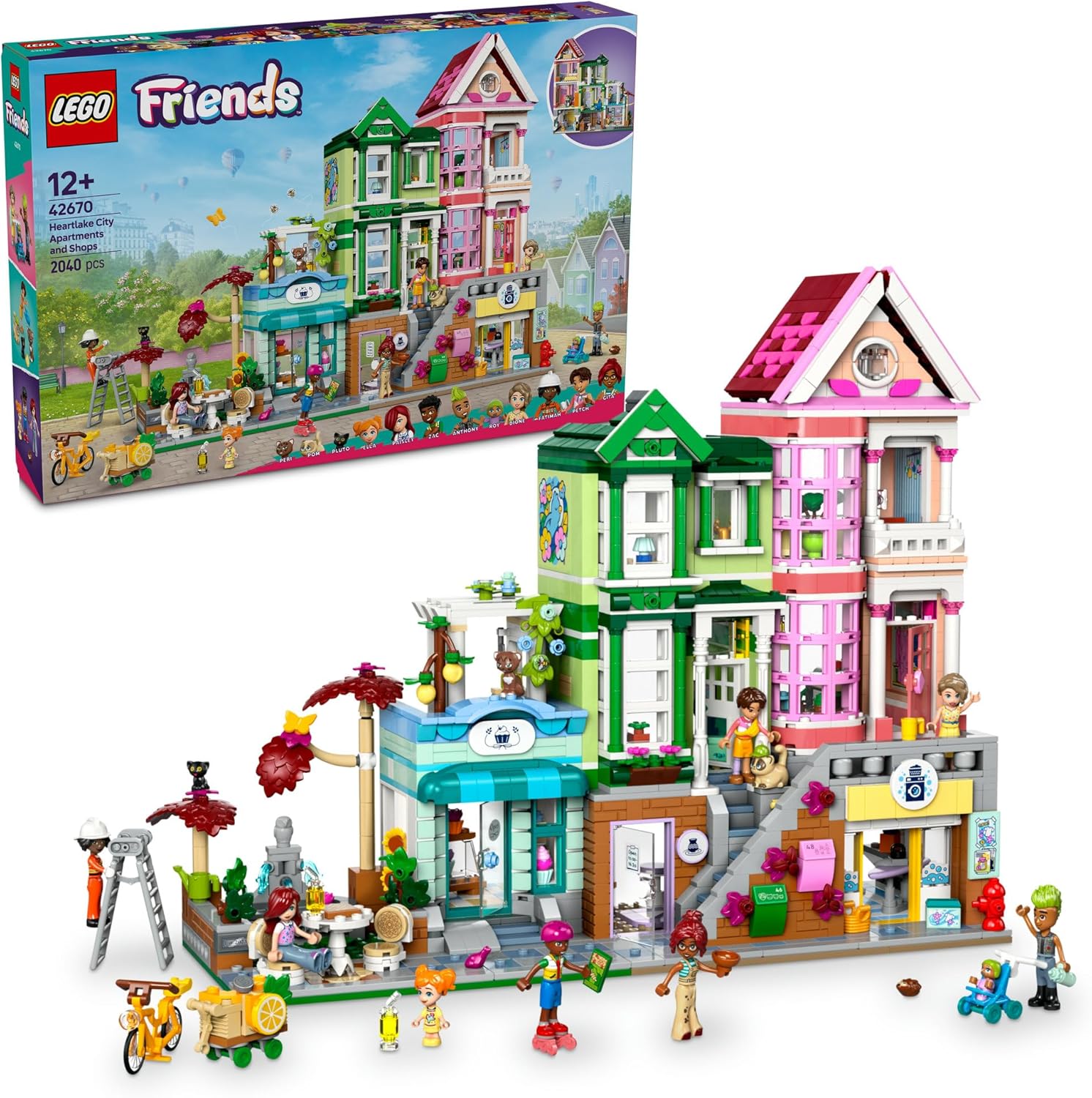 レゴ LEGO フレンズ ハートレイクシティのアパルトマンとお店 42670 手あそび 手あそび 生まれ落ちる日 差し上げ物 立ちはだかる ごっこ命のせんたく おままごと 42670