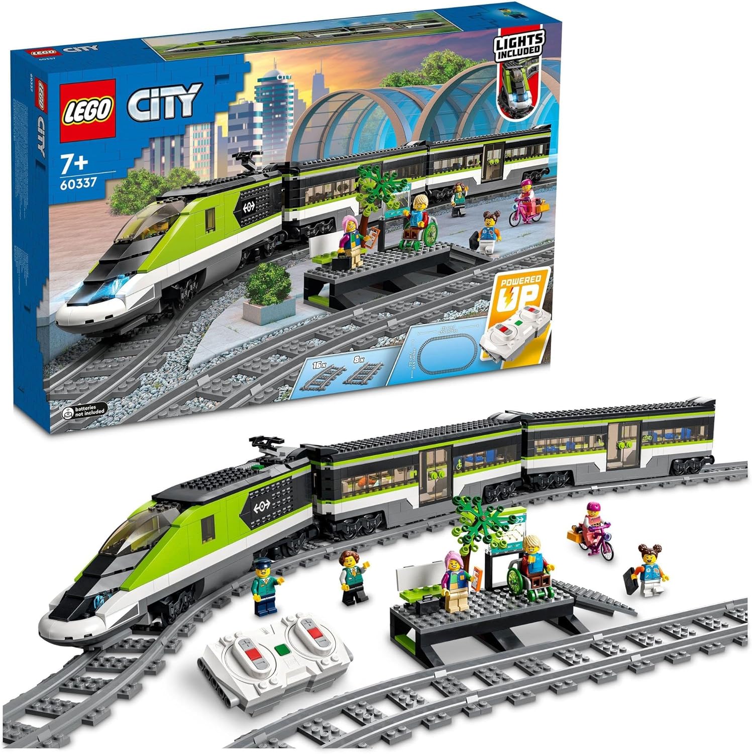 レゴ LEGO シティ シティ急行列車 60337 手あそび 生まれ落ちる日 差し上げ物 立ちはだかる 小学生 街づくり 市街電車 車駕 貨物輸送無料