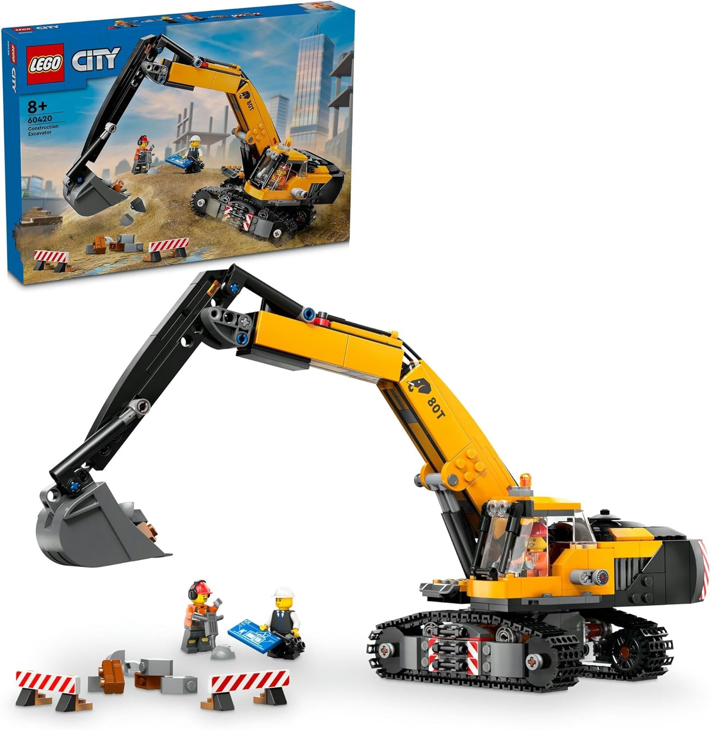 レゴ LEGO シティ きいろのショベルカー 手あそび 手あそび 生まれ落ちる日 差し上げ物 立ちはだかる 乗物 車 ミニカー 60420
