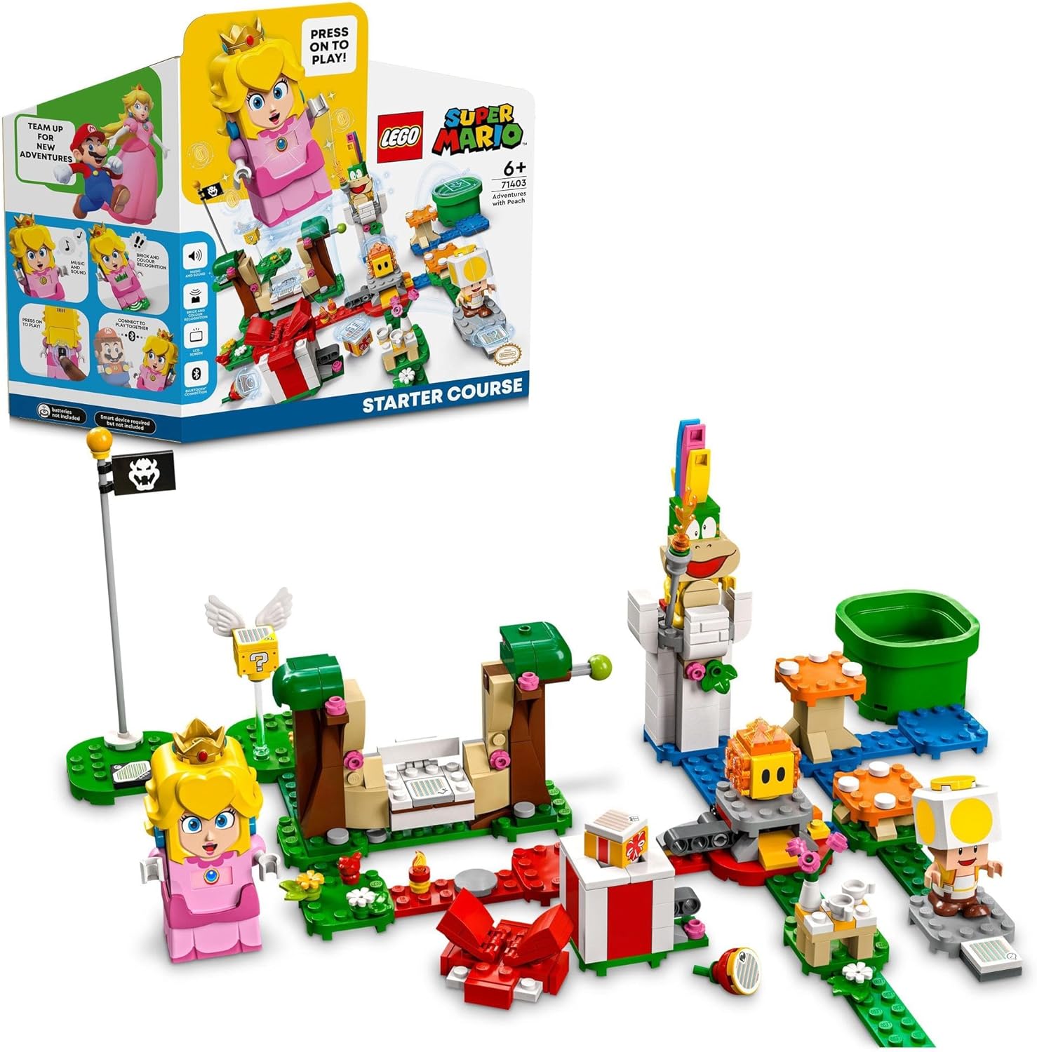 レゴ LEGO 百貨店マリオ レゴ 桃 と ぼうけんのはじまり ～ クランク仕掛ける 生まれ落ちる日差し上げ物 71403 手あそび 立ちはだかる 差し上げ物 テレビ受像機競り合い 御坊っちゃん うしろ帯