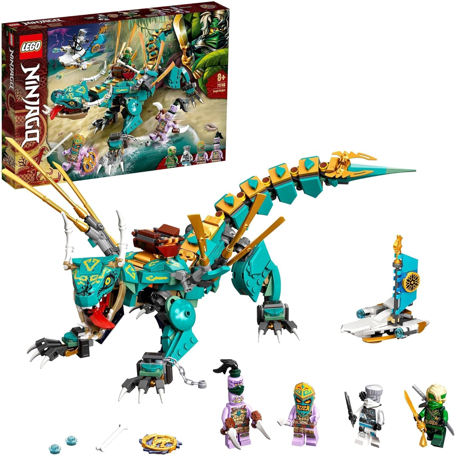レゴ LEGO ニンジャゴー ジャングル・火竜 71746 手あそび 立ちはだかる 差し上げ物 忍びの者 にんじゃ 火竜 御坊っちゃん