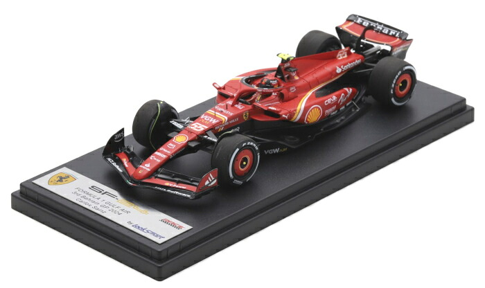LookSmart（ルックスマート） 1/43 スクーデリア フェラーリ SF-24 2024 F1 バーレーンGP 3位 #55 C.サインツ ミニカー