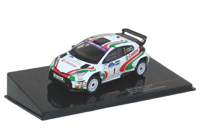 ixo（イクソ） 1/43 トヨタ GRヤリス Rally2 2024 Voyonic Grampian Forest ラリー #1 C.イングラム カストロールカラー ミニカー