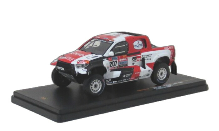 ixo（イクソ） 1/43 トヨタ GR DKR ハイラックス T1+ (GR) 2022 ダカールラリー #207 G.ド・ヴィリエール/D.マーフィー ミニカー