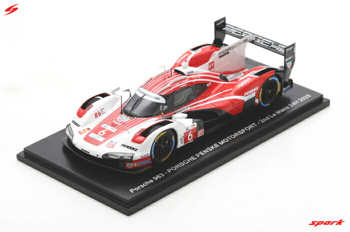 spark（スパーク） 1/43 ポルシェ 963 ペンスキー モータースポーツ 2025 ルマン24時間 2位 #6 K.エストーレ/L.ファントール/M.キャンベル ミニカー