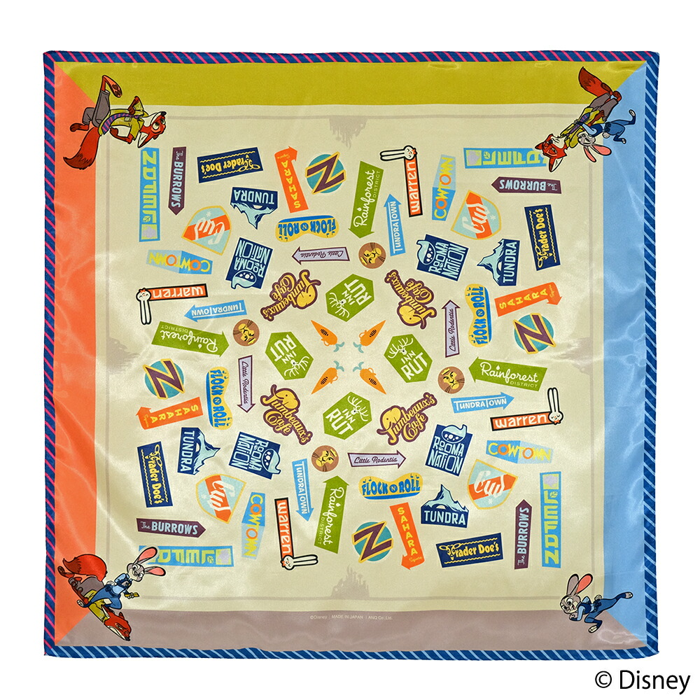 【楽天市場】ディズニー ズートピア デザイン スカーフ ＊ ジュディ ニック ジュディ・ホップス ニック・ワイルド グッズ ディズニーグッズ