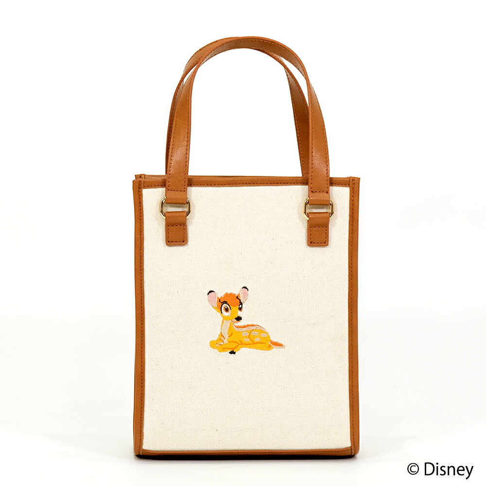 ディズニー バンビ キャンバス とんすけ トートバッグ レディース 小さめ ミニトート パイピング A5サイズ 大人 通勤 ハンドバッグ ショルダーバッグ 手提げ 斜め掛け 2way ミニバッグ 通年 プレゼント ギフト画像