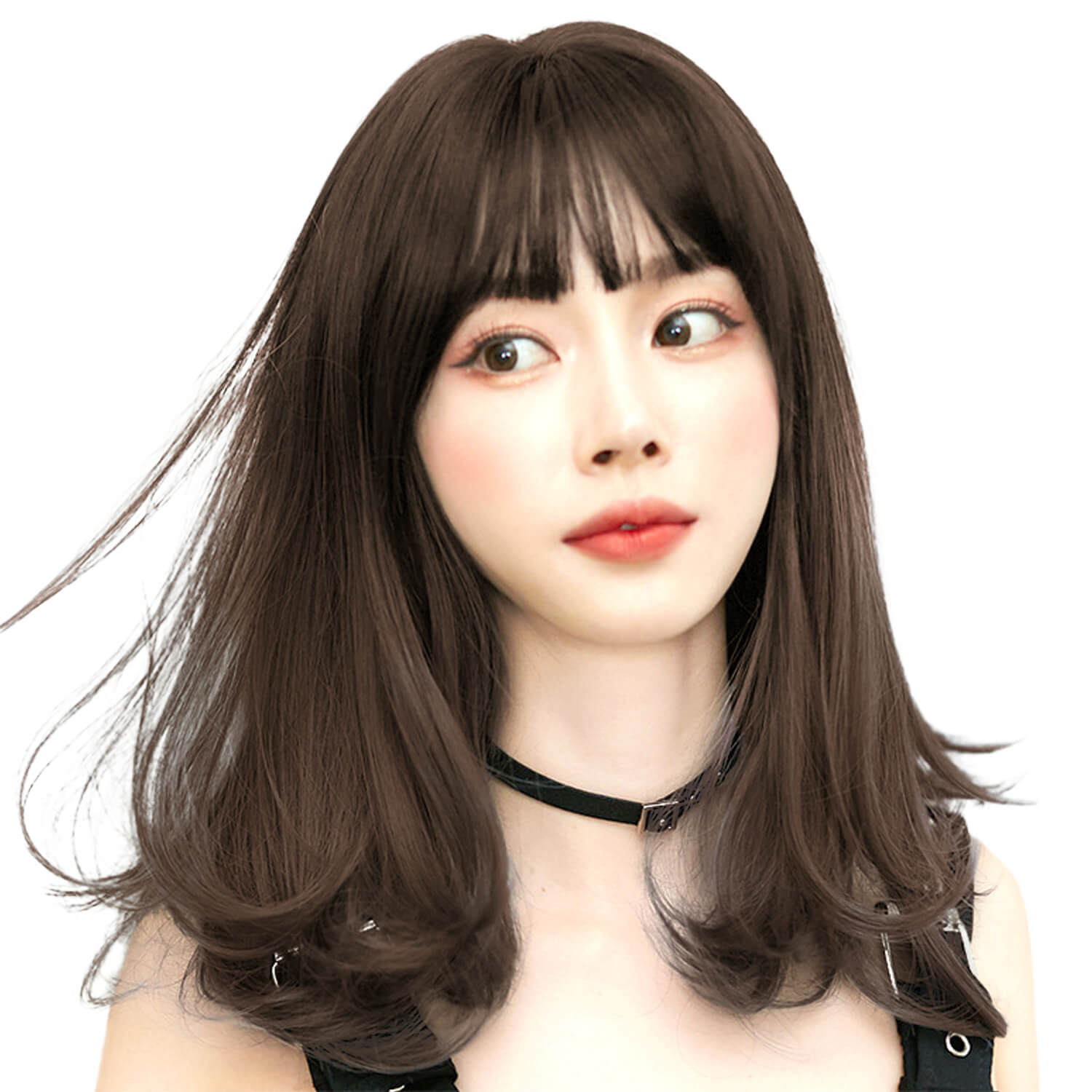 ウィッグ ミディアム かつら 女性 ファッション 普段 使い セミロング フルウィッグ レディース カール ゆるふわ 桂 コスプレ Wig 自然  小顔効果 ネット付き ブルージュ ブラック ベージュ H6138 ウィッグ・かつら・つけ毛