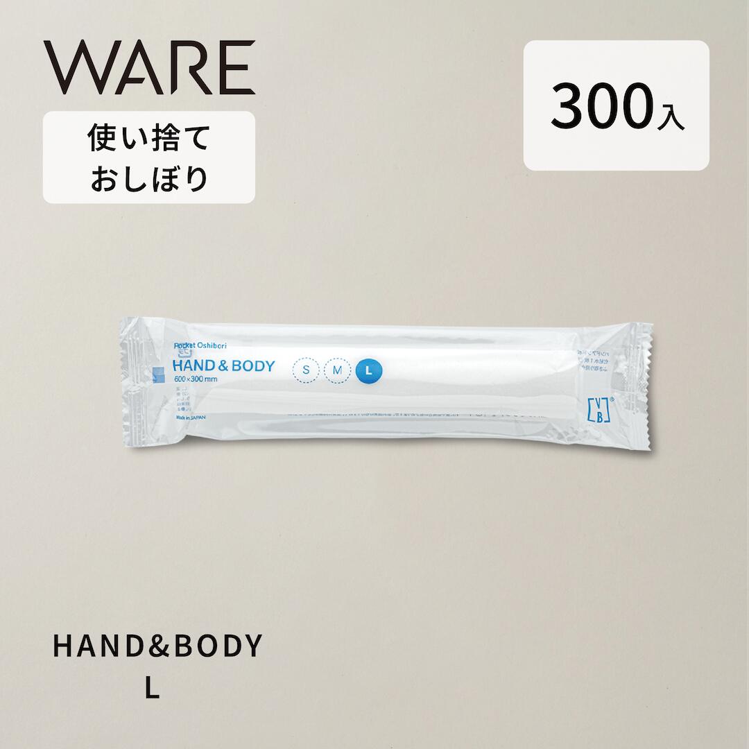 使い捨ておしぼり HAND\u0026BODY L (VB-COSME- )(300入) 使い捨て 御役目用 朦々たる 御前上等 抗濾過性病原体抗菌