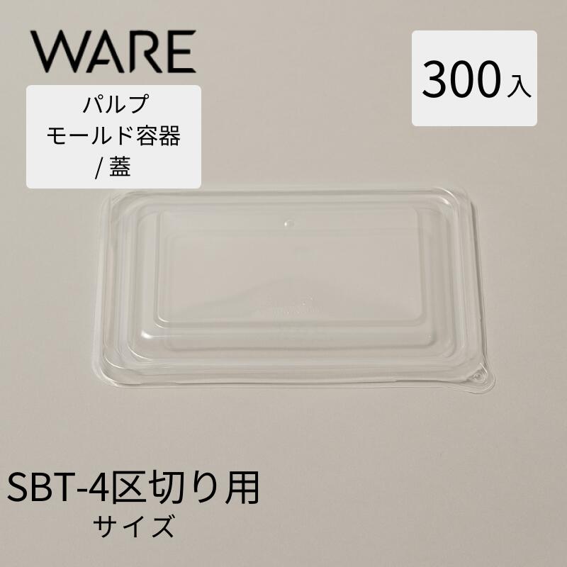 パルプモールド テイクアウト 容器 使い捨て容器 弁当容器　SBT- クリアPPリッドYB用 蓋 (300入)｜WARE