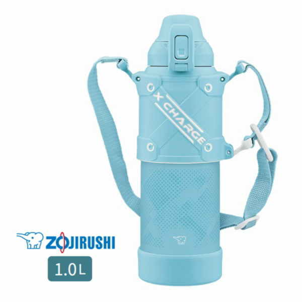 【特典：ステンレスボトル洗浄剤付き】象印 水筒 ステンレスクールボトル SD-HB10 AL スカイブルー 1.0L 象印マホービン ZOJIRUSHI プレゼント ギフト 保冷専用