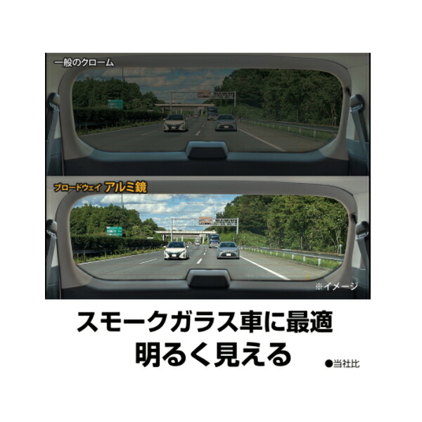 楽天市場 クーポン配布中 送料無料 ワイドミラー 平面 240fアルミ鏡 Bw 862 ナポレックス 車用品 カー用品 ルームミラー Broadway スモークガラス車に最適 プラスマート 楽天市場店