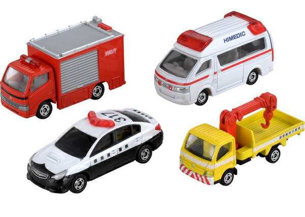 emergency vehicle toy set