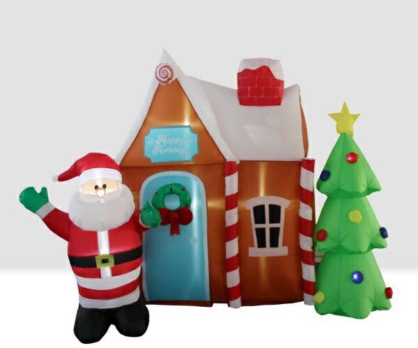 エアーディスプレイ サンタハウス 友愛玩具 イルミネーションホビー 店 友愛玩具 Wg 7516 パーティー イベント用品 送料無料 イルミネーション プラスマート 超歓迎現品限り一斉値下げ