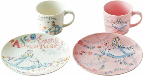 ふしぎの国のアリス ペアモーニング 52168 maebata プレゼント ギフト マグカップ 皿 サラ 母の日画像