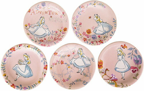 【送料無料】ふしぎの国のアリス 小皿5Pセット 52169 maebata プレゼント ギフト 皿 サラ 母の日画像