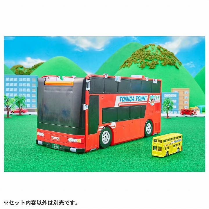トミカワールド トミカビークルタウン ビッグに変形 2階だてバスロータリー(トミカ付き) タカラトミー プレゼント ギフト ミニカー