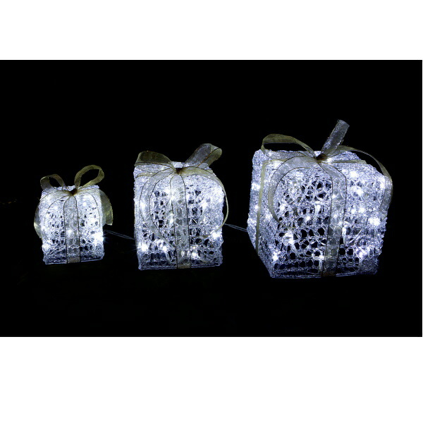 LEDクリスタルストリング３連ギフトボックス WG-1391 友愛玩具 イルミネーション 飾り