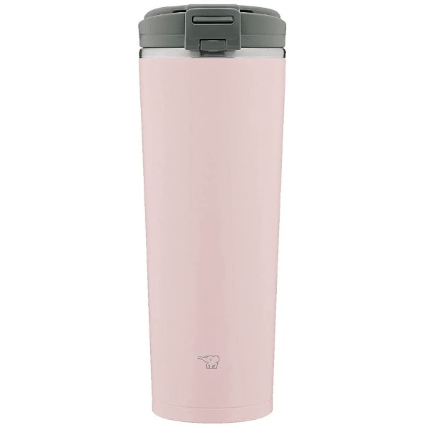 【特典：ステンレスボトル洗浄剤付き】象印 タンブラー SX-KA40 PM 400ml キャリータンブラー フリップ シームレスせん 保冷 保温 ステンレス 蓋付き ヴィンテージローズ プレゼント ギフト