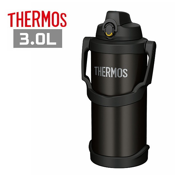 サーモス 真空断熱スポーツジャグ 3.0L ブラック FJQ-3000 BK 水筒 保冷 ラク持ちハンドル ステンレスボトル THERMOS ギフト プレゼント